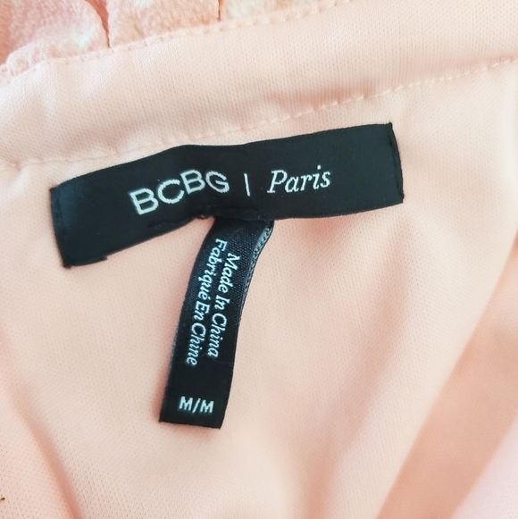 BCBG PARIS Off the Shoulder Sandy Dot Flowy Maxi dress Coral pink Size … - Picture 14 of 16